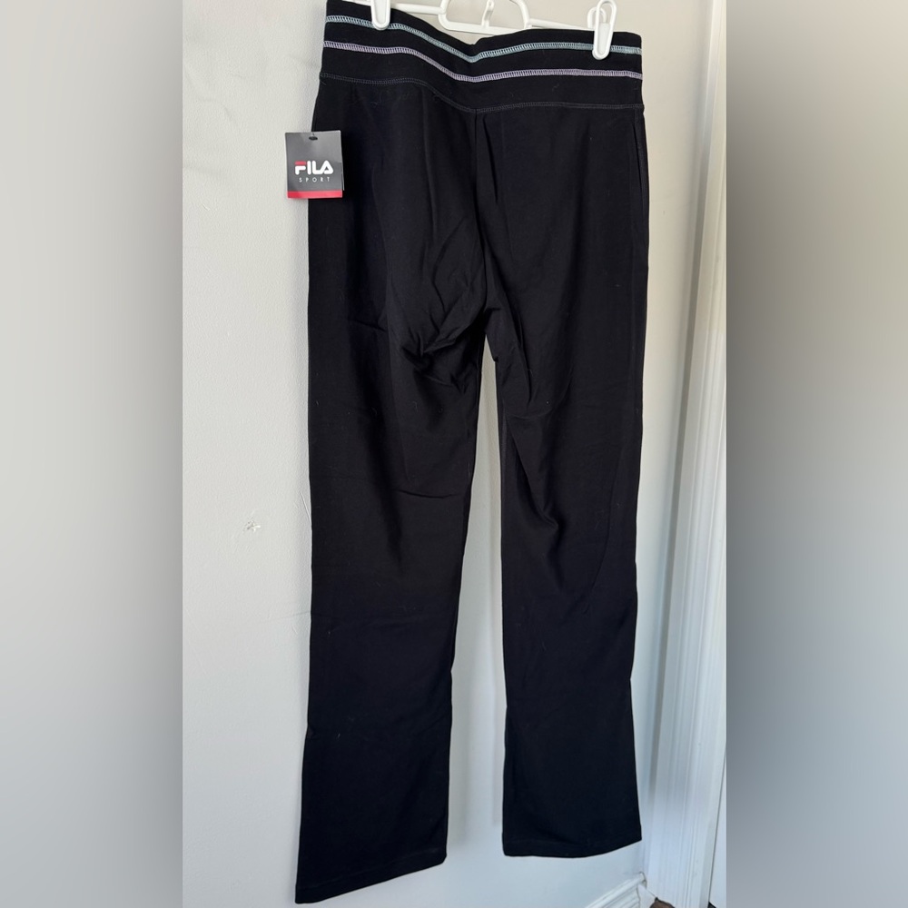Fila Womens Black Flare Leggings